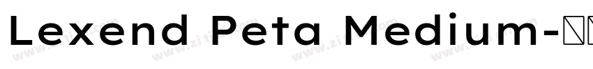 Lexend Peta Medium字体转换